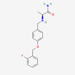 B1678110 Priralfinamide CAS No. 133865-88-0