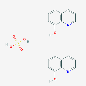 molecular formula C18H16N2O6S B1678125 硫酸羟基喹啉 CAS No. 134-31-6