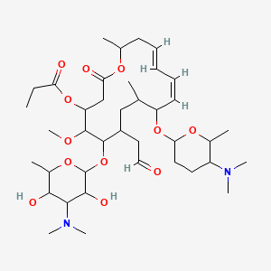 [(11Z,13E)-6-[4-(dimethylamino)-3,5-dihydroxy-6-methyloxan-2-yl]oxy-10-[5-(dimethylamino)-6-methyloxan-2-yl]oxy-5-methoxy-9,16-dimethyl-2-oxo-7-(2-oxoethyl)-1-oxacyclohexadeca-11,13-dien-4-yl] propanoate