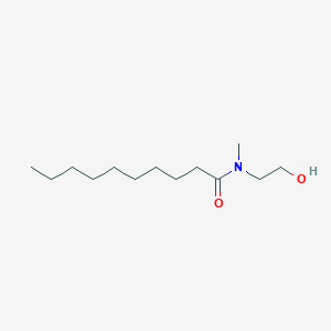 B1678209 Decanamide, N-(2-hydroxyethyl)-N-methyl- CAS No. 90776-80-0