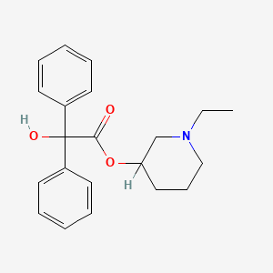 B1678210 N-Ethyl-3-piperidyl benzilate CAS No. 3567-12-2