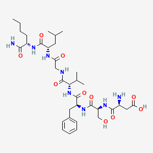 B1678223 Neurokinin A (4-10), nle(10)- CAS No. 110863-33-7