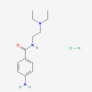 molecular formula C13H22ClN3O B1678243 普鲁卡因酰胺盐酸盐 CAS No. 614-39-1