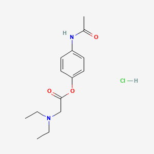 molecular formula C14H21ClN2O3 B1678251 丙酰氨基酚盐酸盐 CAS No. 66532-86-3