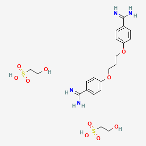 molecular formula C21H32N4O10S2 B1678256 Propamidine isethionate CAS No. 140-63-6