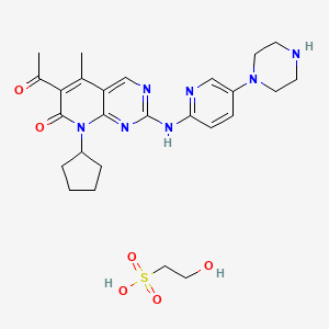 molecular formula C26H35N7O6S B1678292 帕博西利克依塞替康酸盐 CAS No. 827022-33-3