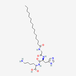 molecular formula C30H54N6O5 B1678293 Palmitoyl Tripeptide-1 CAS No. 147732-56-7