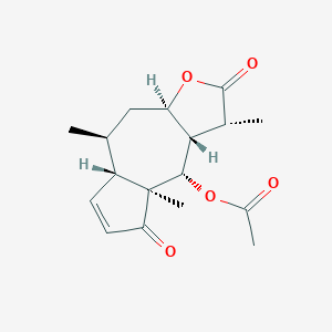 B167830 [(1R,3aR,5S,5aS,8aS,9S,9aS)-1,5,8a-trimethyl-2,8-dioxo-3a,4,5,5a,9,9a-hexahydro-1H-azuleno[6,5-b]furan-9-yl] acetate CAS No. 10092-04-3