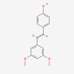 molecular formula C16H16O3 B1678315 白藜芦醇 CAS No. 537-42-8