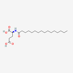 molecular formula C21H39NO5 B1678349 棕榈酰谷氨酸 CAS No. 38079-66-2