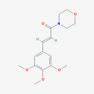 molecular formula C16H21NO5 B167837 4-(3,4,5-Trimethoxycinnamoyl)morpholine CAS No. 1703-34-0