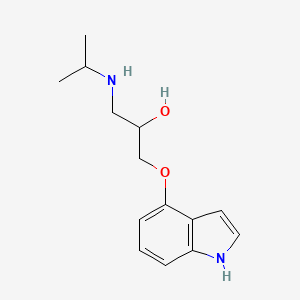 molecular formula C14H20N2O2 B1678383 平多洛尔 CAS No. 13523-86-9