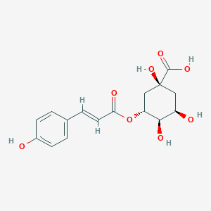 molecular formula C16H18O8 B167839 trans-5-O-(4-coumaroyl)-D-quinic acid CAS No. 1899-30-5