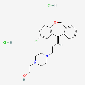 molecular formula C23H29Cl3N2O2 B1678391 Pinoxepin hydrochloride CAS No. 14008-46-9