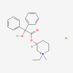 B1678398 Pipenzolate bromide CAS No. 125-51-9