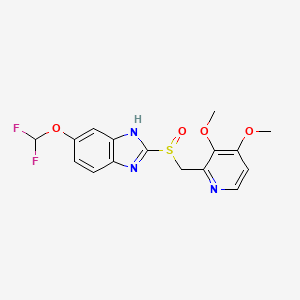 molecular formula C16H15F2N3O4S B1678409 Pantoprazole CAS No. 102625-70-7
