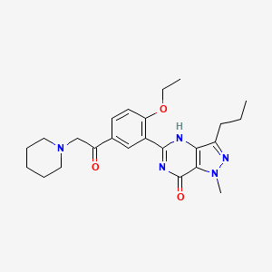 molecular formula C24H31N5O3 B1678432 Piperiacetildenafil CAS No. 147676-50-4