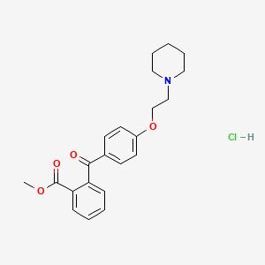 molecular formula C22H26ClNO4 B1678489 匹托溴铵 CAS No. 1248-42-6