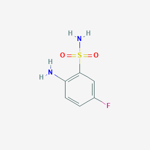 molecular formula C6H7FN2O2S B167851 2-Amino-5-fluorobenzenesulfonamide CAS No. 1992-90-1