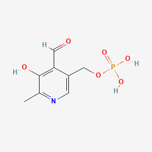 molecular formula C8H10NO6P B1678522 磷酸吡哆醛 CAS No. 54-47-7