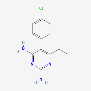 molecular formula C12H13ClN4 B1678524 Pyrimethamine CAS No. 58-14-0