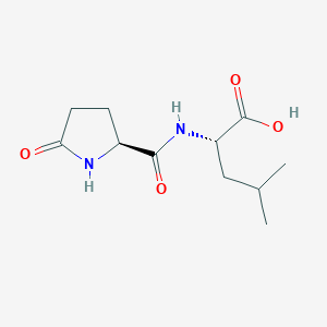 molecular formula C11H18N2O4 B1678538 焦谷氨酰亮氨酸 CAS No. 21282-11-1