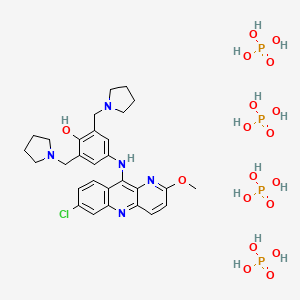 molecular formula C29H44ClN5O18P4 B1678542 吡罗那啶四磷酸盐 CAS No. 76748-86-2