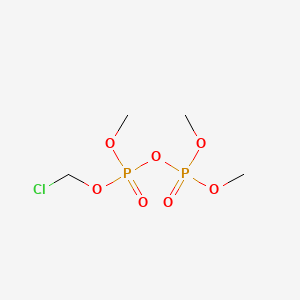 molecular formula C4H11ClO7P2 B1678545 Pyrophosphoric acid, chloromethyl trimethyl ester CAS No. 3309-75-9