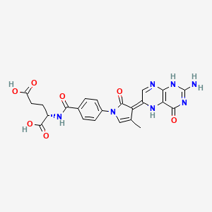 molecular formula C23H21N7O7 B1678551 Pyrrofolic acid CAS No. 88912-57-6
