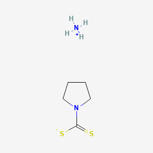 molecular formula C5H12N2S2 B1678552 Ammonium pyrrolidine-1-carbodithioate CAS No. 5108-96-3