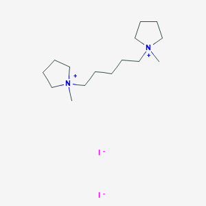 molecular formula C15H32I2N2 B1678554 Pyrrolidinium, 1,1'-pentamethylenebis(1-methyl-, diiodide CAS No. 1938-51-8
