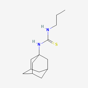 molecular formula C14H24N2S B1678559 1-(1-Adamantyl)-3-propylthiourea CAS No. 25444-85-3