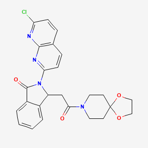 molecular formula C25H23ClN4O4 B1678564 帕齐那克隆 CAS No. 103255-66-9