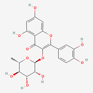 molecular formula C21H20O11 B1678633 槲皮素 CAS No. 522-12-3