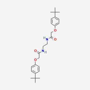 B1678677 N,N'-(Ethane-1,2-diyl)bis(2-(4-(tert-butyl)phenoxy)acetamide) CAS No. 494830-67-0