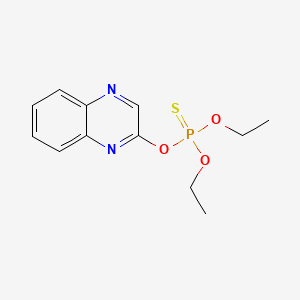 molecular formula C12H15N2O3PS B1678678 喹硫磷 CAS No. 13593-03-8