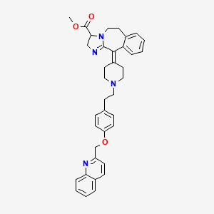 Methyl 11-(1-(2-(4-(2-quinolinylmethoxy)phenyl)ethyl)-4-piperidinylidene)-2,5,6,11-tetrahydro-3H-imidazo(2,1-b)(3)benzazepine-3-carboxylate
