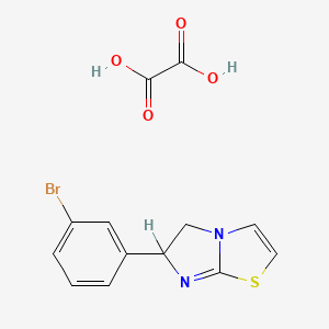 B1678731 Imidazo(2,1-b)thiazole, 6-(3-bromophenyl)-5,6-dihydro-, (+-)-, ethanedioate (1:1) CAS No. 50648-52-7