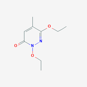 molecular formula C9H14N2O3 B167874 2,6-Diethoxy-5-methyl-3(2H)-pyridazinone CAS No. 1677-64-1