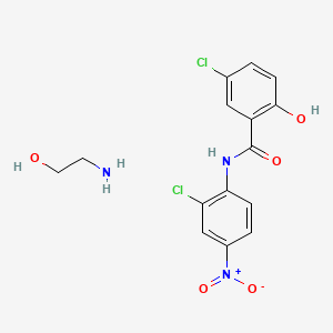 molecular formula C15H15Cl2N3O5 B1678745 克洛尼特拉利德 CAS No. 1420-04-8