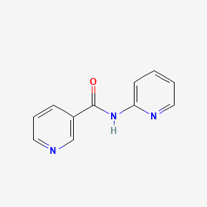 molecular formula C11H9N3O B1678757 烟酰胺，N-(2-吡啶基)- CAS No. 13160-07-1