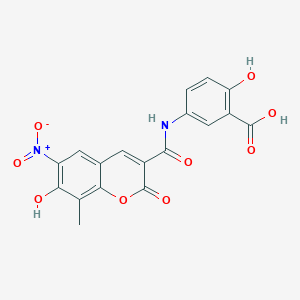 molecular formula C18H12N2O9 B1678764 Nicousamide CAS No. 704881-43-6