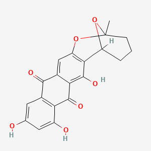 molecular formula C20H16O8 B1678768 (+/-)-Averufin CAS No. 28458-23-3