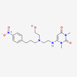 molecular formula C19H27N5O5 B1678771 Nifekalant CAS No. 130636-43-0