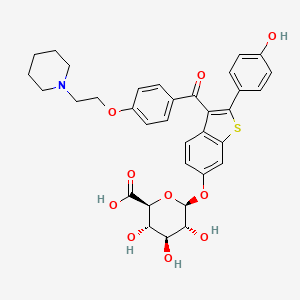 molecular formula C34H35NO10S B1678789 雷洛昔芬-6-葡萄糖醛酸苷 CAS No. 174264-50-7
