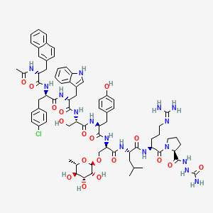 molecular formula C74H95ClN16O18 B1678802 Ramorelix CAS No. 127932-90-5