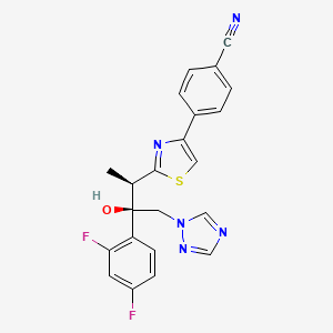 molecular formula C22H17F2N5OS B1678830 雷富康唑 CAS No. 182760-06-1
