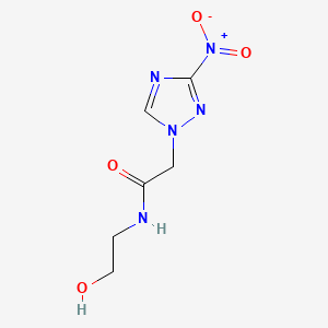 B1678844 N-(2-Hydroxyethyl)-2-(3-nitro-1,2,4-triazol-1-yl)acetamide CAS No. 104958-85-2