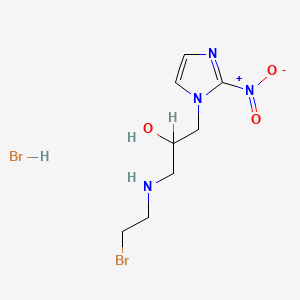 B1678845 alpha-(((2-Bromoethyl)amino)methyl)-2-nitro-1H-imidazole-1-ethanol monohydrobromide CAS No. 129448-97-1