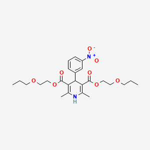 molecular formula C25H34N2O8 B1678882 尼鲁地平 CAS No. 22609-73-0